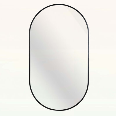 Oval Metal Mirror,Durable and Shatterproof for Modern Interiors