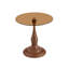 Table d'appoint ronde sur pied en verre trempé de 19,6 pouces-2060567933