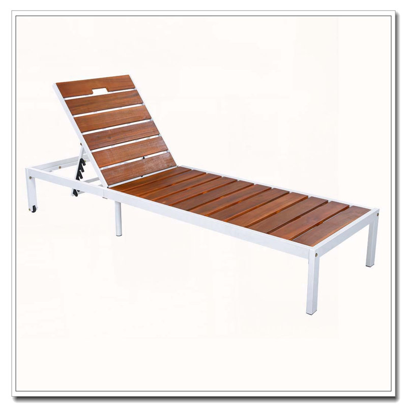 Chaises longues d'extérieur pour piscine, Black+Natural