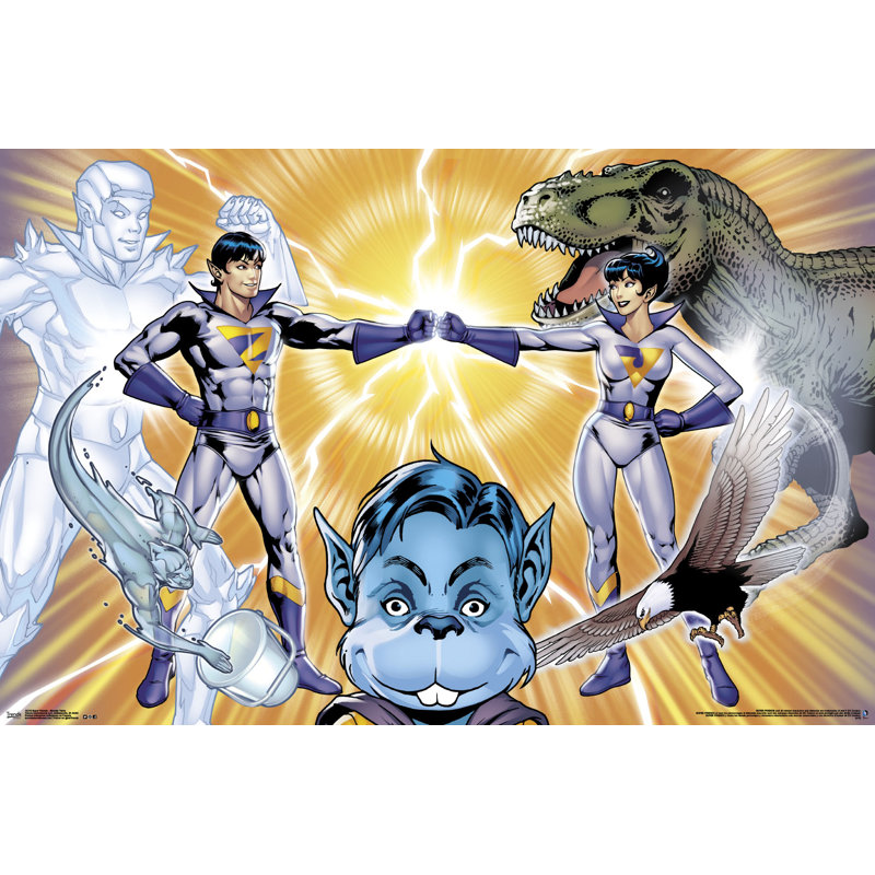« super friends-wonder palmiers », impression sur papier