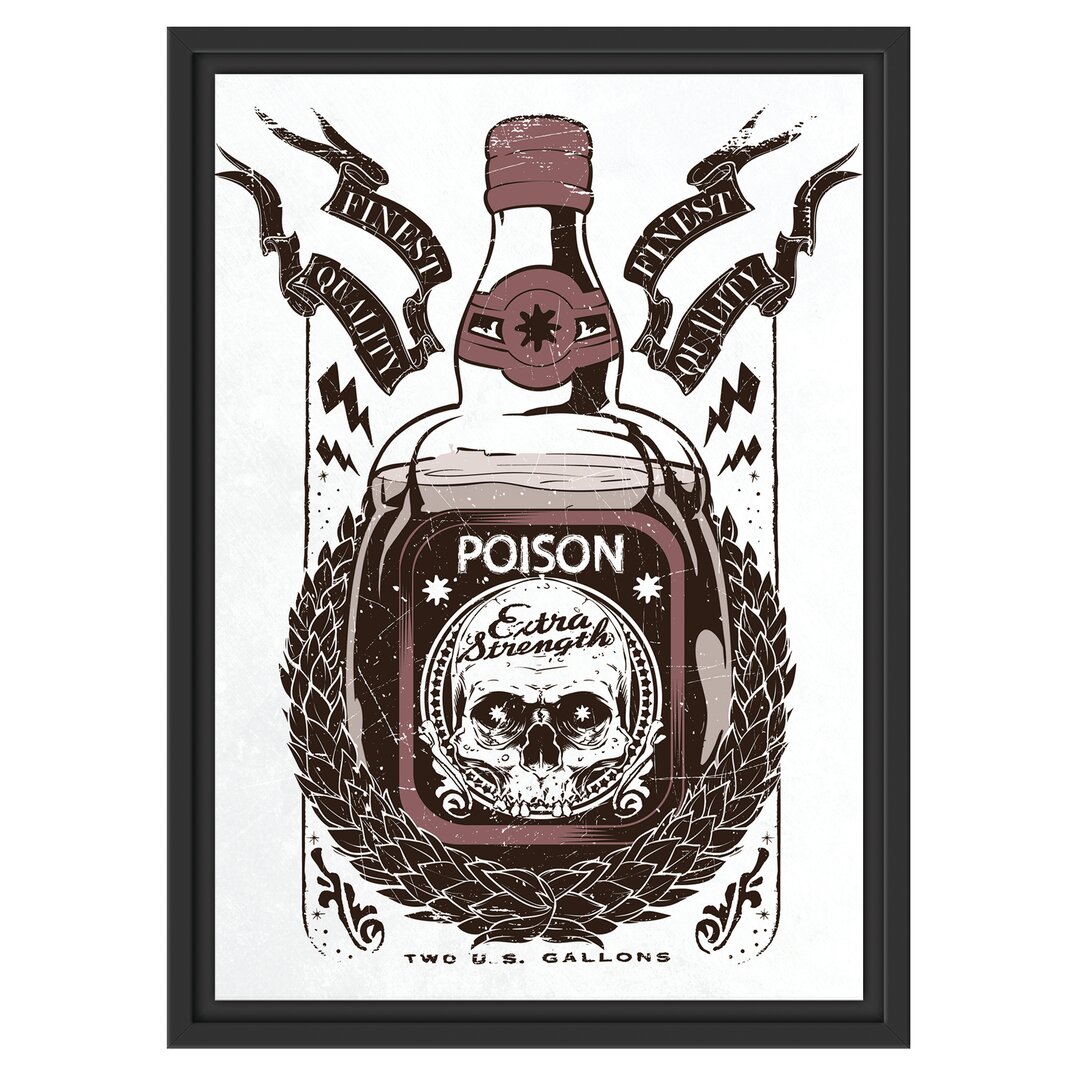 Gerahmtes Wandbild Poison light