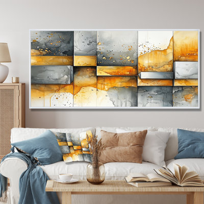 «Geometric Pulse Of Hard Edge Paint», impressions abstraites encadrées