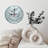 White Wave Wall Clock