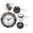 Outdoor Round Polyresin Wall Clock 13 Inches - Multi-Color
