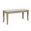 Ensemble de table de salle à manger avec table à tréteaux rectangulaire et banc rembourré-367889317-367889319