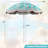 Goplus 6.5 Ft Outdoor Fringe Patio Umbrella With Carrying Bag Push Button Tilt For Garden Green