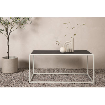 Kamreen Rectangular Steel Outdoor Coffee Table - 60 cm W 110 cm D