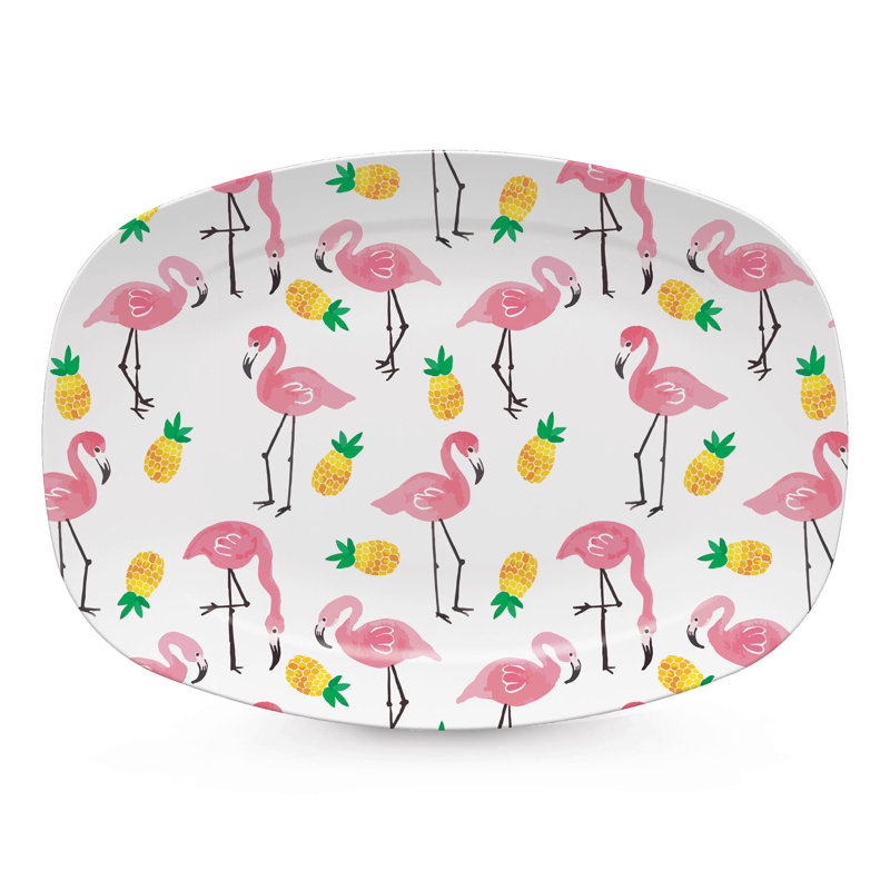 Plateau flamants roses et ananas
