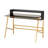 Glass Top Metal Base Writing Desk