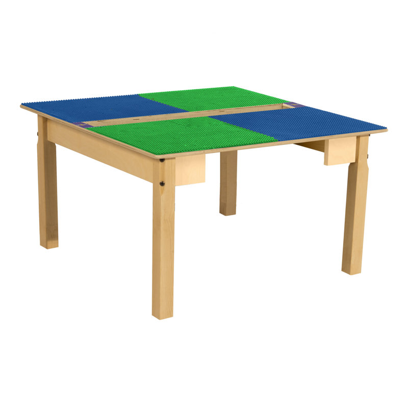 Table de jeu Time-2-Play, Bleu et vert, H 18,5 po x L 35 po x l 15,5 po