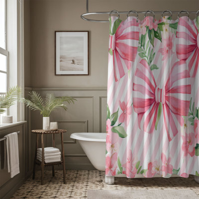 Striped Ornements - Rideau de douche standard 1 pièce