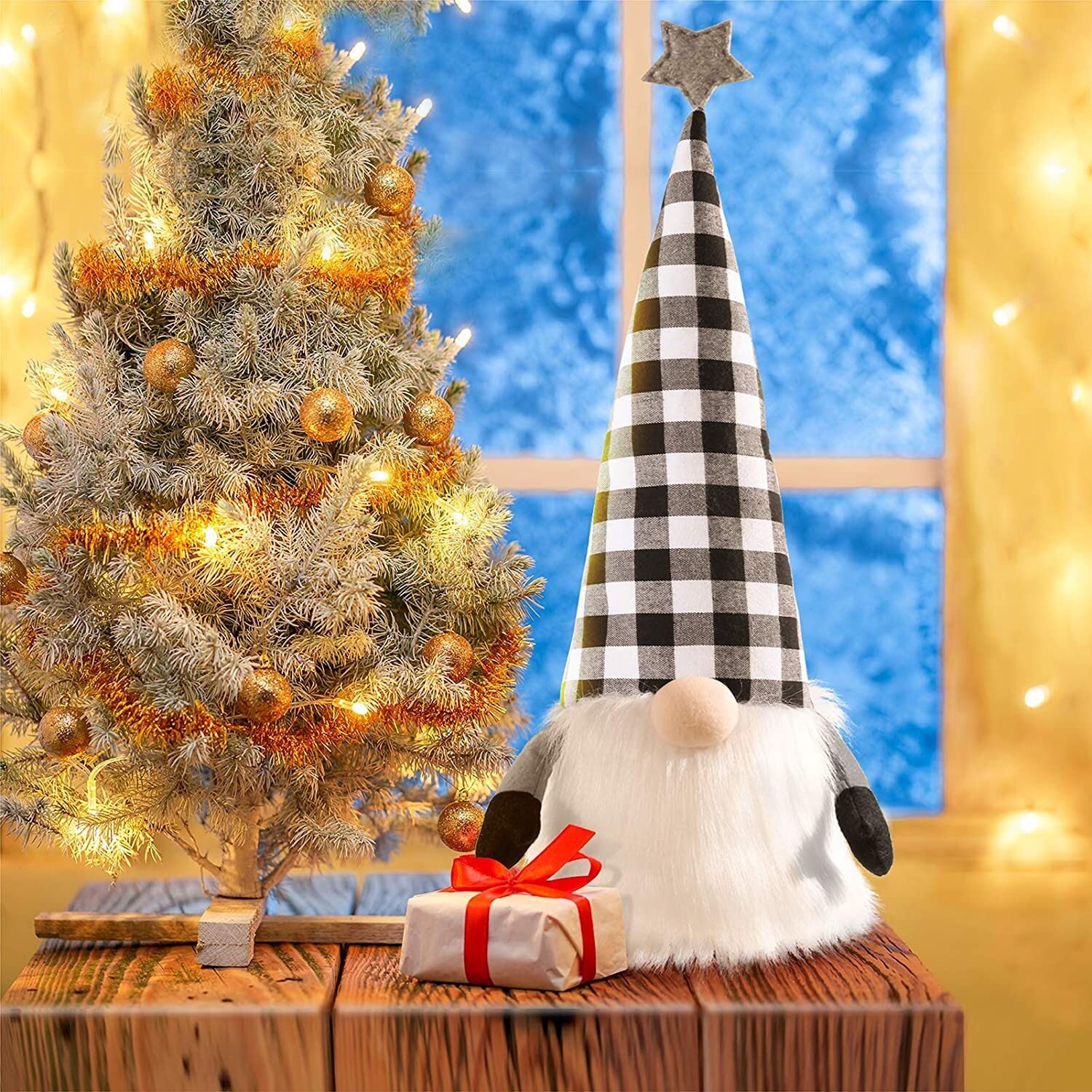 Bafeil Christmas Tree Topper,Gnome Christmas Decorations,Christmas
