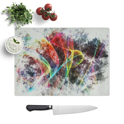 Vol (2) Watercolour Chopping Board
