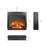18 Inch Electric Fireplace Insert, Ultra Thin Heater With Log Set & Realistic Flame, Overheating Protection