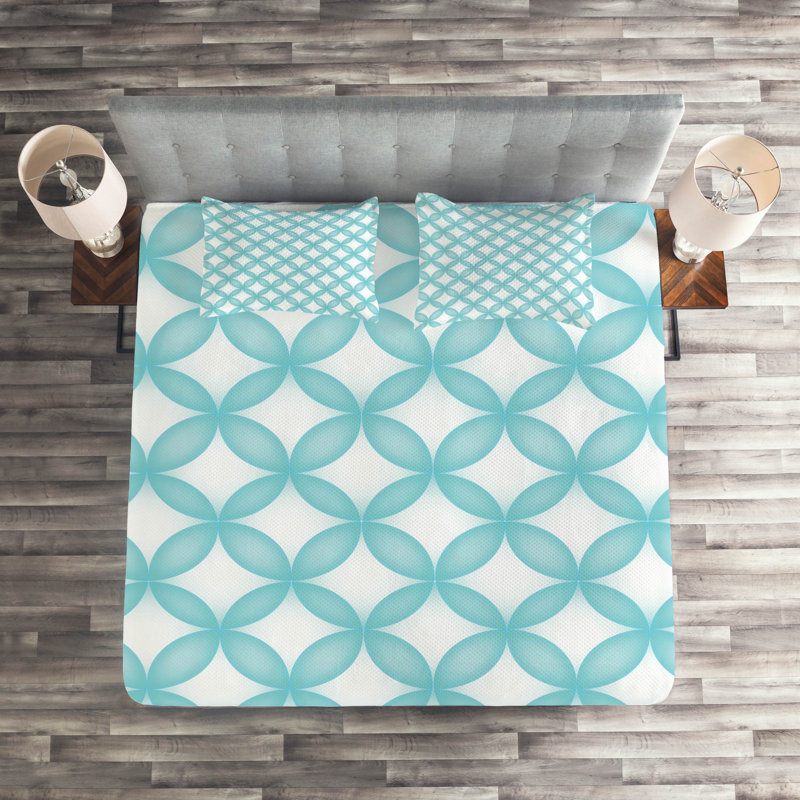 Farmhouse / Country Polyester Geometric Shapes Coverlet