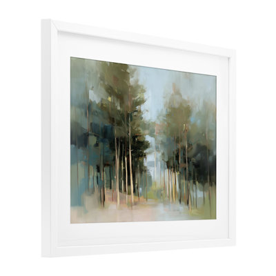 The Grove Impressionist Forest, reproduction encadrée sous verre, conception de Kim Curationa