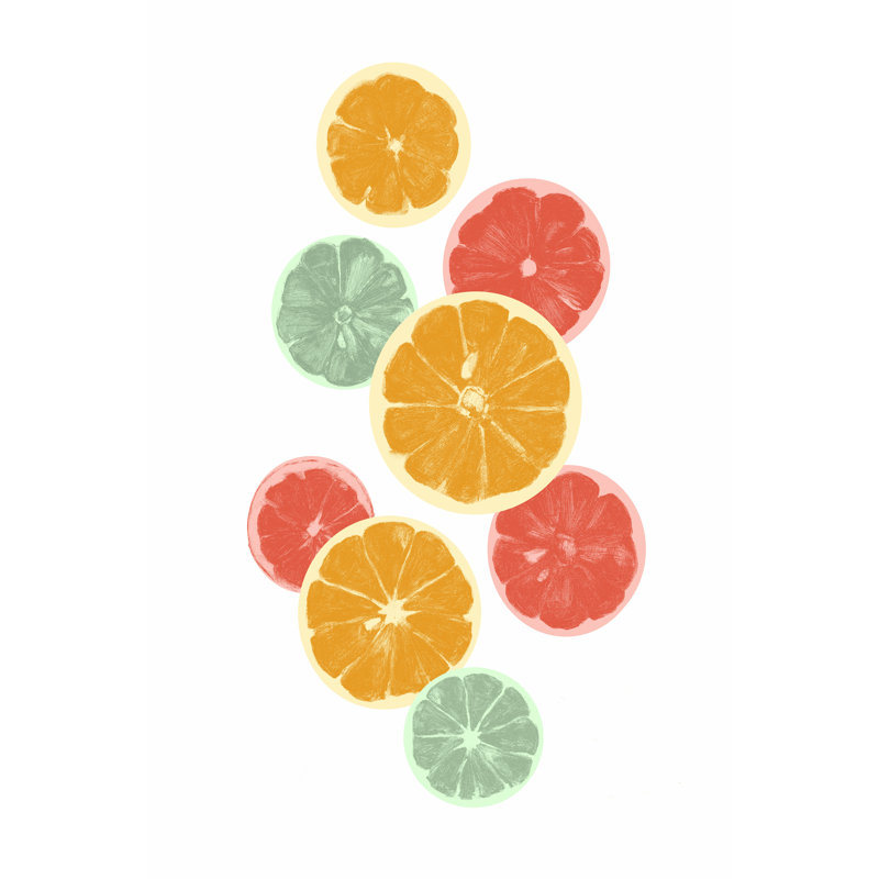 " Festive Fruit III " by Emma Caroline Painting Print, 48" H x 32" W