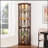 Graceful Lighted Curio Cabinet For Living Room, Showcasing Treasures With Style-1557683192