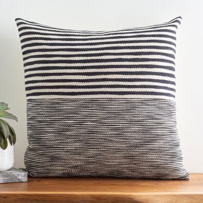 Rhoda Striped Cotton Lumbar Throw Pillow
