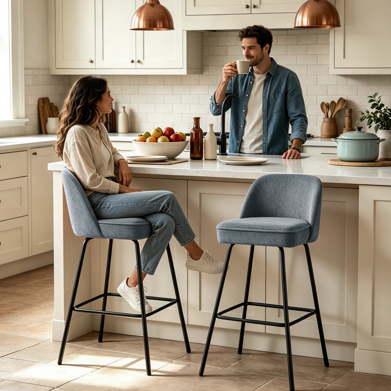 Yes Bar Stool, Grey