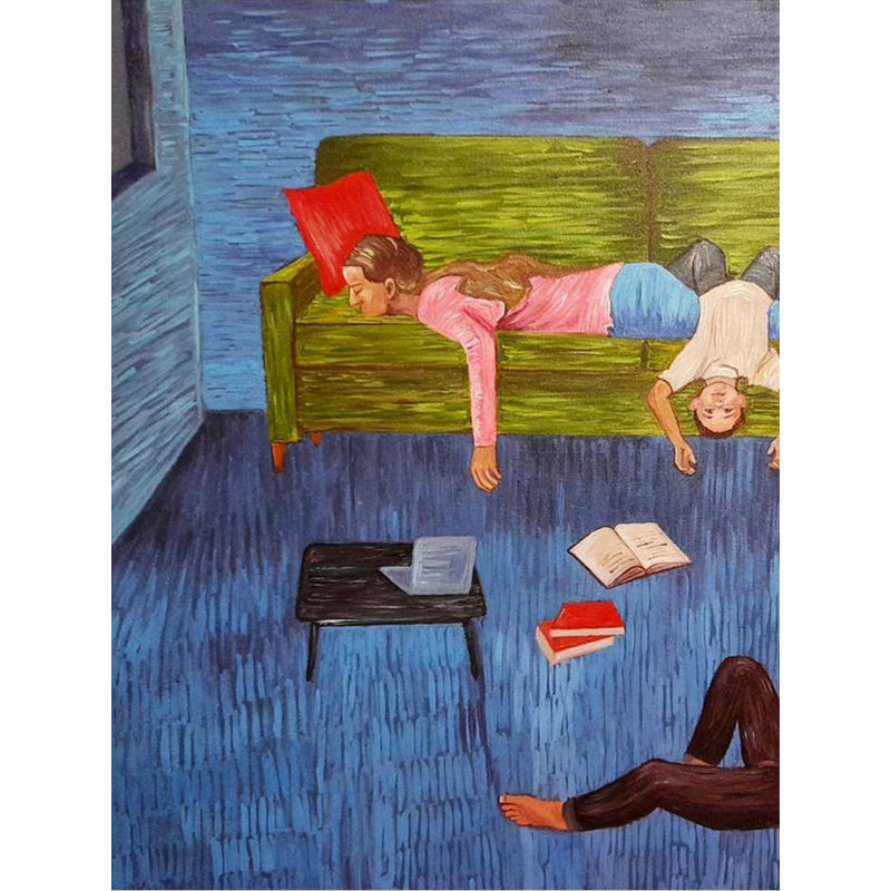 Restez décontracté | Acrylique sur toile | Par Nishtha Jain