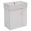 Meuble-lavabo flottant 21,6 po - Lavabo en céramique, rangement à droite, goût moderne 21,6 po avec baignoire moderne et peu encombrante-1532537636