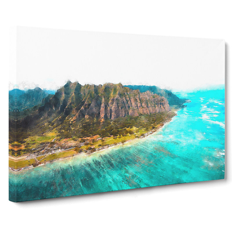 View Of Honolulu In Hawaii - Wrapped Canvas Print, 50cm H x 76cm W x 3cm D