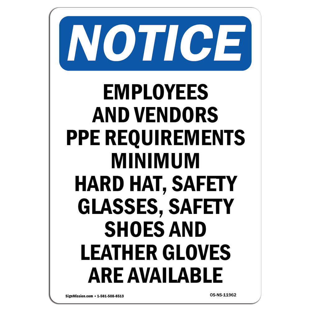 SignMission Employees and Vendors Ppe Requirements Sign Wayfair