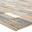 Tapis gris à motif abstrait tissé à la main Label J Rhenium (nuance de 18 po)