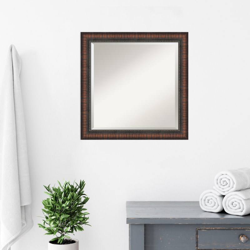 Miroir mural Danina, 24 po x 24 po, Carré