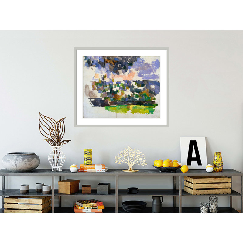 «The Garden at Les Lauves» par Paul Cézanne, impression giclée encadrée, H 33,5 po x l 40 po