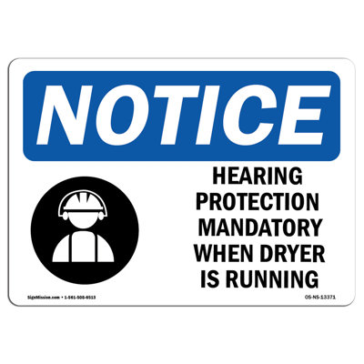 Hearing Protection Mandatory Sign