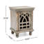 Table de chevet en bois massif gris antique, profondeur 18 po, assemblage simple pour le rangement de la chambre à la main - hauteur 24 po, présentoir