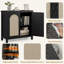 Buffet en rotin avec rangement, armoire de rangement Farmhouse Kitchen, armoire à café Boho