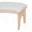 Ensemble de salle à manger de style campagne moderne 5 pièces avec assise rembourrée et base incurvée-117430057-117430058-117430059