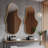 Asymmetrical Wall Mirrors Set of 2, Modern Decorative Metal Frame Mirrors, Unique Irregular Design for Living Room, Bedroom, Bathroom-109740340-109740337