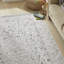 Traditional Cream Washable/Stain Guarded Area Rug-1359089174