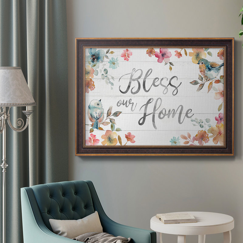 " Bless Our Home ", 21" H x 25" W x 2.5" D