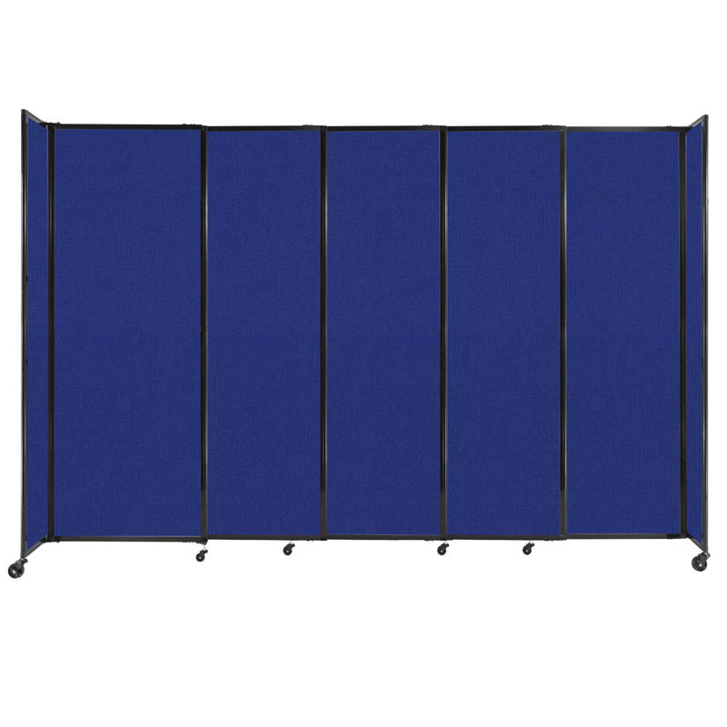 Cloison portative coulissante en tissu StraightWall, H 90 po x l 135 po x P 1 po, Bleu royal
