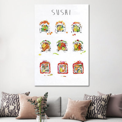 «Sushis» par Sally Swatland - reproduction d'art