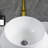 Vessel Bathroom Sink Basin In White Ceramic