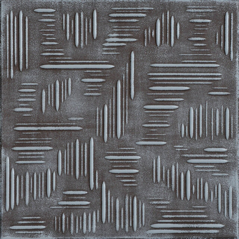 Tuile de plafond en polystyrène Country Wheat 1,6 pi x 1,6 pi, Gris mousse