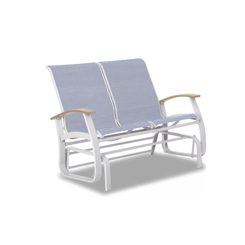 Belle Isle Outdoor Glider, Skip, Desert P60, Gloss White