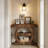Rustic Farmhouse 3-Tier Console Table for Hallway Organization