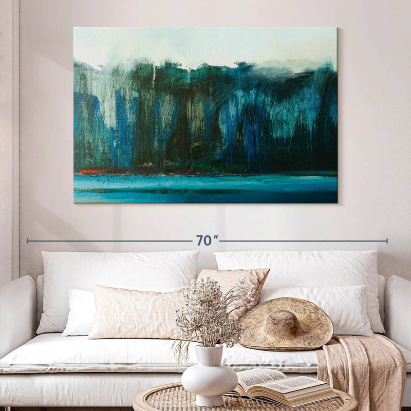 Avery Coastal Cliffs Abstract, 34" H x 51" W