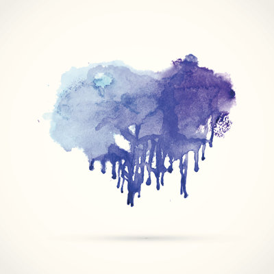 Watercolour Background. by Katyau - Wrapped Canvas Print