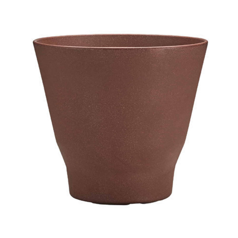 Pot à fleurs en plastique recyclé pour l'intérieur et l'extérieur - petit, Automne, H 15 po x l 15 po x P 15 po