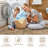 Machine Washable Area Rugs, Vintage Accent Low Pile Ultra Soft Carpet-101944602