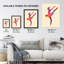 Ballerina Arabesque Pose Bright Design Wall Art Print