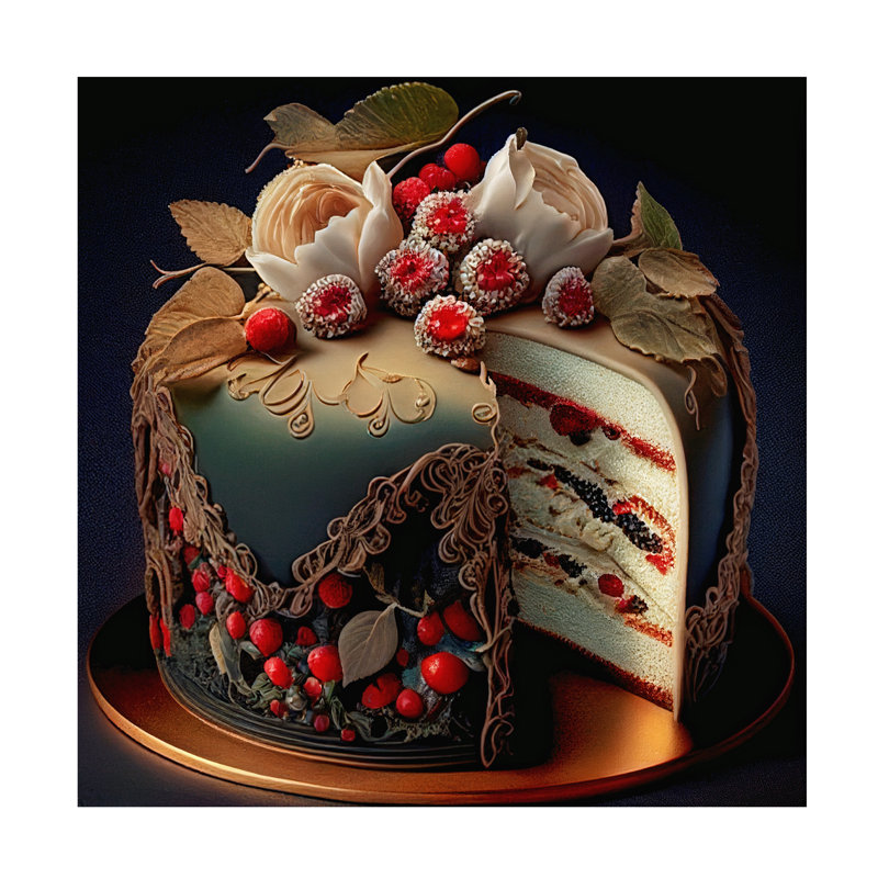 Art sur toile de Sasha Delphine's Bakery VI, H 14 po x l 14 po